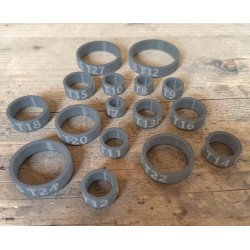 Bague souple personnalisée volaille | Identification élevage