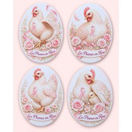 Magnet Les Plumes en Rose – Octobre Rose